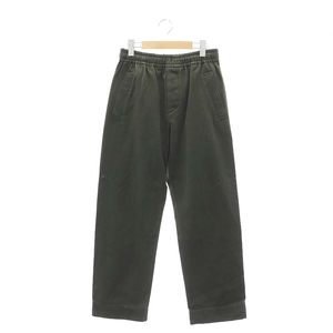 マーガレットハウエル MARGARET HOWELL 22AW BRUSHED COTTON TWILL パンツ テーパード イージー 1 S カーキ /AT ■OS レディース