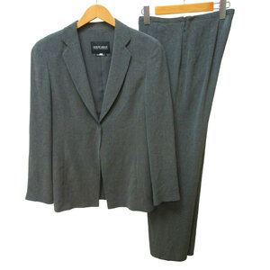 joru geo Armani GIORGIO ARMANI setup pants suit business ceremonial occasions gray 38 S size 0321 IBO48 lady's 
