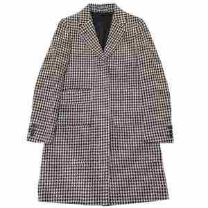 マーガレットハウエル MARGARET HOWELL SHADOW HOUNDSTOOTH MHL ハウンドトゥース シティコート チェスターコート ミディ丈 チェック 千鳥