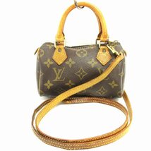 ルイヴィトン LOUIS VUITTON 2WAY モノグラム ミニスピーディ マイクロバッグ ショルダー カバン M41534 ブラウン 茶 ☆AA★_画像3