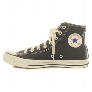 コンバース CONVERSE LEA ALL STAR HI オールスター スニーカー ハイカット レザー 8.5 26.5cm 黒 ブラック 1B908 /IR ■GY03 メンズ