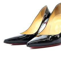 クリスチャンルブタン Christian louboutin ROLANDO 120 パンプス ピンヒール ポインテッドトゥ エナメルレザー 36 23cm 黒_画像9