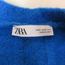 ザラ ZARA ニットカーディガン セーター 無地 長袖 青 ブルー S 0326 ■023 レディース_画像6