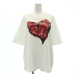  Vivienne Westwood Vivienne Westwood Anne Glo любитель ANGLOMANIA Heart Sequin Liquor украшен блестками футболка cut and sewn короткий рукав L