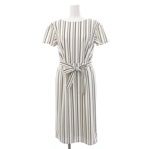  Coup de Chance CdeC COUP DE CHANCE multi stripe One-piece knee height short sleeves belt attaching 34 SS