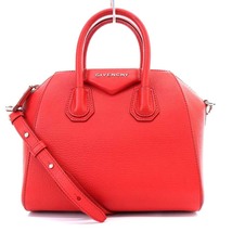 ジバンシィ GIVENCHY アンティゴナ ANTIGONA MINI BAG MEDIUM トートバッグ ショルダーバッグ 2way 斜め掛け ゴートレザー 赤_画像1