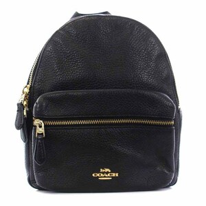 コーチ COACH ミニチャーリー リュックサック デイパック ミニ レザー 黒 ブラック F28995 /YI38 レディース