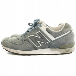 ニューバランス NEW BALANCE イギリス製 UK製 M576CBW SL-2 FIT ローカット スニーカー シューズ スエード US 8.5 8 1/2 26.5cm 青