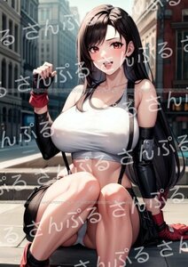 1l3 [おまけあり] ファイナルファンタジー7 ティファ ロックハート 同人ポスター A4サイズ 光沢 高品質 イラスト FF7 FINAL FANTASYⅦ