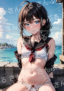 1an [おまけあり] 艦隊これくしょん 艦これ 時雨 同人ポスター A4サイズ 高品質 イラスト アート アニメ 漫画 ゲーム 艦これ 艦娘 しぐれ