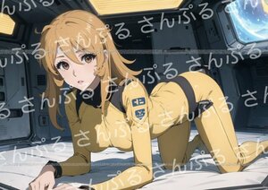 1hz [おまけあり] 宇宙戦艦ヤマト 森雪 同人ポスター A4サイズ 光沢 高品質 イラスト アート アニメ 宇宙戦艦ヤマト2199 復活篇 もりゆき