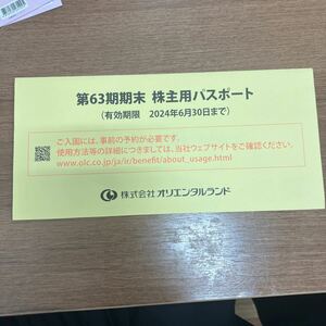 ディズニーリゾート　１ｄａｙパスポート　株主優待　ディズニーランド　ディズニーシー　チケット 送料込み　オリエンタルランド