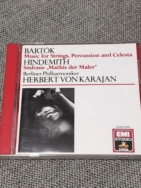 カラヤン／ベルリン・フィルハーモニー管弦楽団 ： バルトーク 弦楽器、打楽器とチェレスタのための音楽 他　 CD