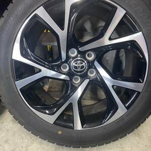 ４本セット トヨタ C-HR CHR 純正 アルミ ホイール グッドイヤー アイスナビ7 225/50R18 タイヤセット スタッドレス の画像3