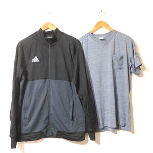 【送料無料】アディダスジャージジャケット/Tシャツおまけ付き　２XO　　adidas スポーツ　ウォームアップ