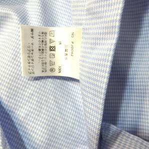 【送料無料】メーカーズシャツ鎌倉ドレスシャツ/水色 チェック柄 400madison 39-83 MAKER'S SHIRT KAMAKURAの画像6