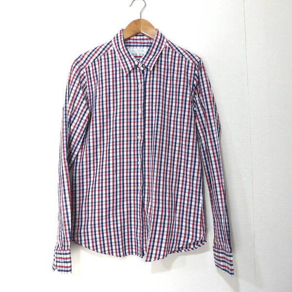 【送料無料】メーカーズシャツ鎌倉シャツ/レディース　サイズ１１　チェック柄　日本製　美品　MAKER'S SHIRT KAMAKURA