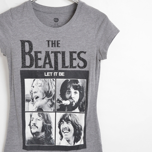 GS8124 ビートルズ BEATLES Tシャツ 女性 S 肩34 レゲエ メール xq