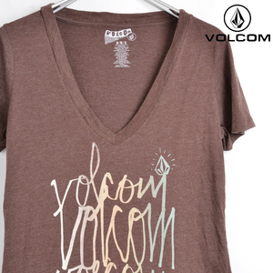 ST1589 Volcom VOLCOM T-shirt woman M shoulder 39 snowboard mail xq