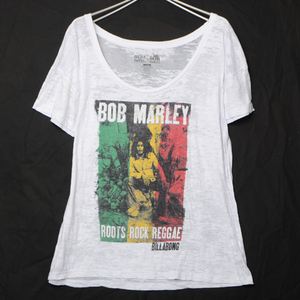 GS7491 ボブマーリー BOB MARLEY Tシャツ レディース XL 裄丈46 メール便可 xq