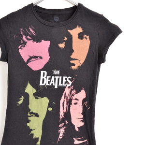 GS7932 ビートルズ BEATLES Tシャツ 女性 S 肩35 メール xq