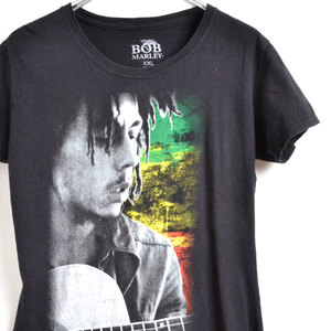 GS7933 ボブマーリー BOB MARLEY Tシャツ 女性 XXL 肩43 メール xq