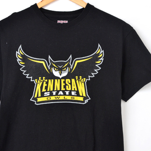 ST1773 KENNESAW STATE OWLS Tシャツ M 肩47 アメフト メール便 xq