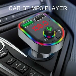 FM トランスミッター 急速充電 音楽 携帯 ハンズフリー シガーソケット USBポート