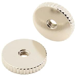サムホイール Thumbwheel - ABR-1 Style, Plated Brass, USA, Nickel [送料170円から 同梱可]