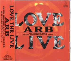 即： ARB 「 LOVE THE LIVE 」CD/帯付