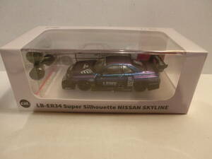 CM MODEL 1/64 日産スカイライン LB-ER34 スーパーシルエット ＊ハの字タイヤ付 ＊マジョラーカラー ＊新品 ＊送料350円～ GT-R34 