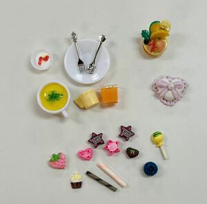 ミニチュア フルーツ デザート　ケーキ　食品　食器　ドールハウス ハンドメイド　手作り用　ぷちサンプル