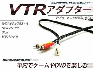 トヨタ ディーラーオプションナビ NKT-W50/D50 ナビTVカセットチューナー 外部入力 VTR アダプター RCA変換