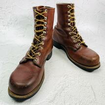 【廃盤・希少】レッドウイング RED WING スチールトゥ 2302 ロガーブーツ 茶 ブラウン 7.5 25.5cm オールアラウンド・グッドイヤーウエルト_画像10