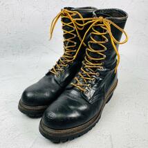 【希少・PT83】レッドウィング RED WING 2218 ロガーブーツ 黒 ブラック 26cm スチールトゥ 廃盤 アウトドア トレッキング マウンテン_画像1