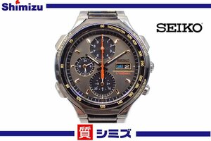 1円【SEIKO】稼働品 セイコー スピードマスター 1/100クロノグラフ 7T59-7A00 デイデイト クオーツ メンズ腕時計◆質屋出品