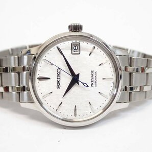 1円【SEIKO】極美品 セイコー プレサージュ 5000本限定 SRRY033/4R35-0320 腕時計 自動巻 デイト シルバーカラー 箱付◆質屋の画像3