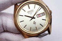 1円【SEIKO】ジャンク 不動品 セイコー クォーツ QT デイデイト3803-7031 メンズ腕時計 ゴールドカラー ◆質屋出品_画像2