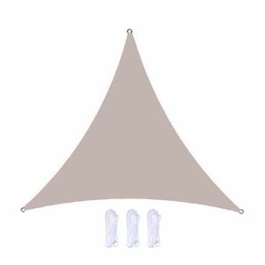 サンシェード 三角形 日よけ (200×200×200cm,カーキ) サンシェード UVカット 遮光 タープバルコニー アウトドア