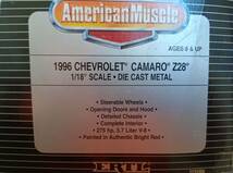1/18 1996 CHEVROLET camaro Z28 4th 前期 シボレー カマロ Z28 コンバーチブル_画像7