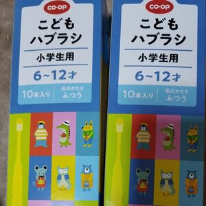 こどもハブラシ 小学生用 6~12才 10本入 × 2箱セット