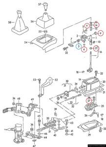  Golf 3 Golf 4 6N Polo Passat 3A Audi A3 S3 etc. shift bush 357711590B