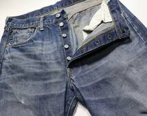 ♂ Levi’s 501 66年復刻版▲赤耳▲USEDヒゲ落ち加工▲W３６_画像7