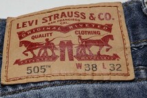 ♂ Levi’s 505▲USEDヒゲ落ち加工▲W３８_画像9