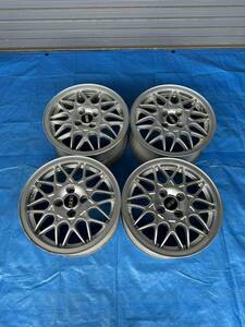 VW original OP BBS 452 15 -inch 6.5J 4 hole PCD100 offset 40 used aluminium wheel 4 pcs set Acty Mira Roadster etc. 