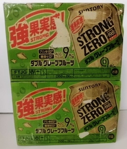 ■未使用②■サントリー チューハイ -196℃ ストロングゼロ ALC.9% ダブルグレープフルーツ 350ml・500ｍｌ 計48缶■