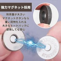 差し込み式 マグネットホック 18mm 20組 シルバー ホックボタン パーツ_画像2