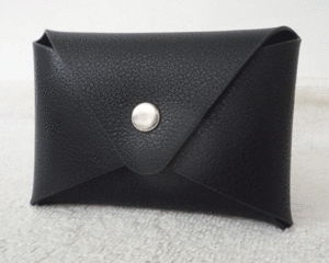 * beautiful goods * Barneys New York BARNEYS NEWYORK black black leather ticket holder card-case card-case 