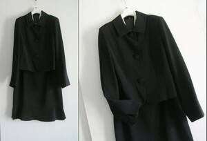  large size 17 number ^ black formal * setup skirt suit * ceremonial occasions 