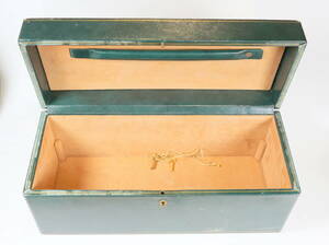  antique * Ginza Wako WAKO by ITARY leather box 340×140× height 145mm